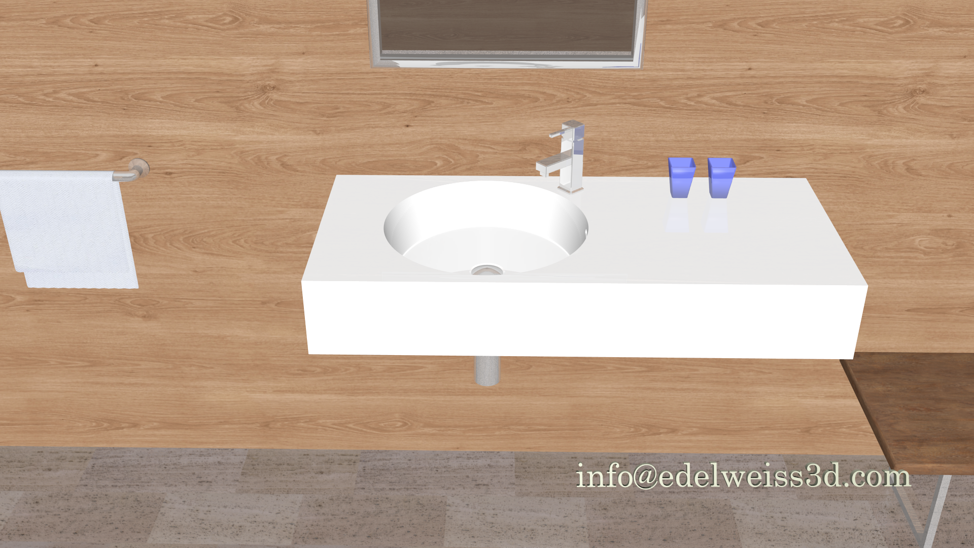 lavabo en 3d