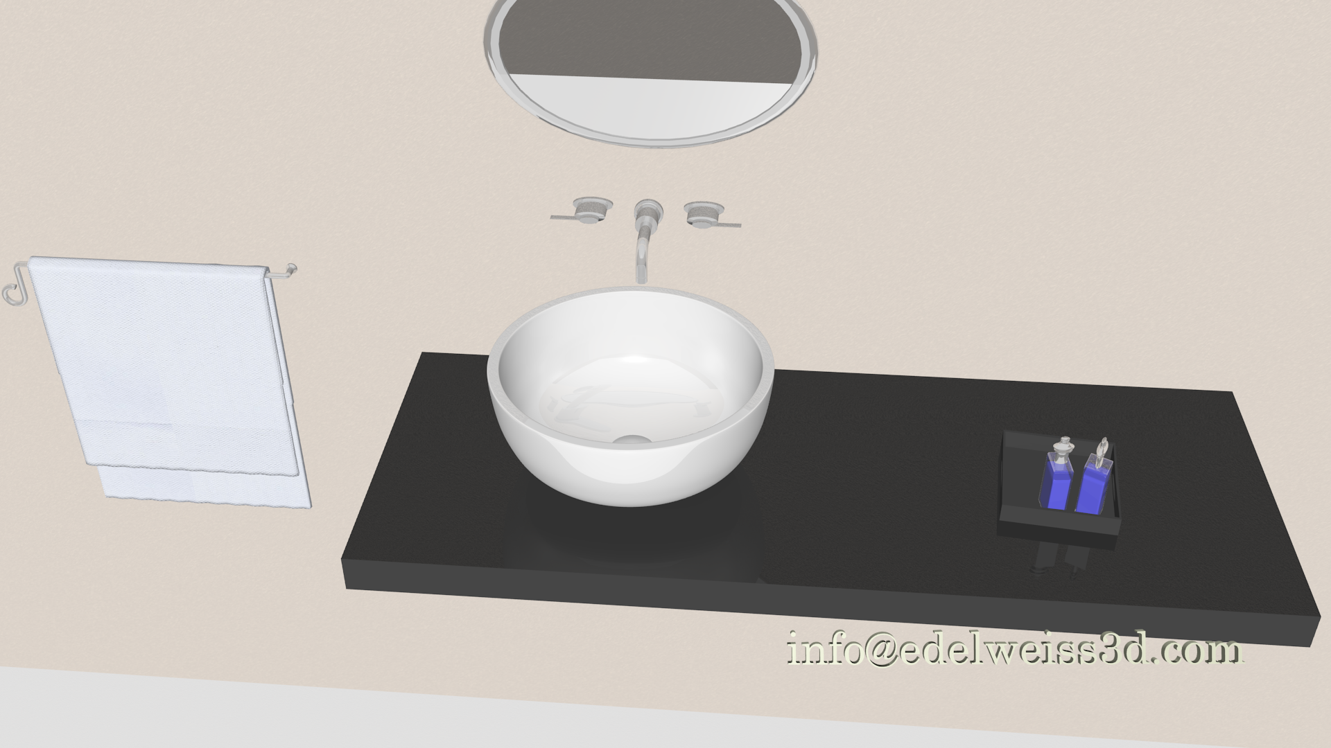 lavabo en 3d